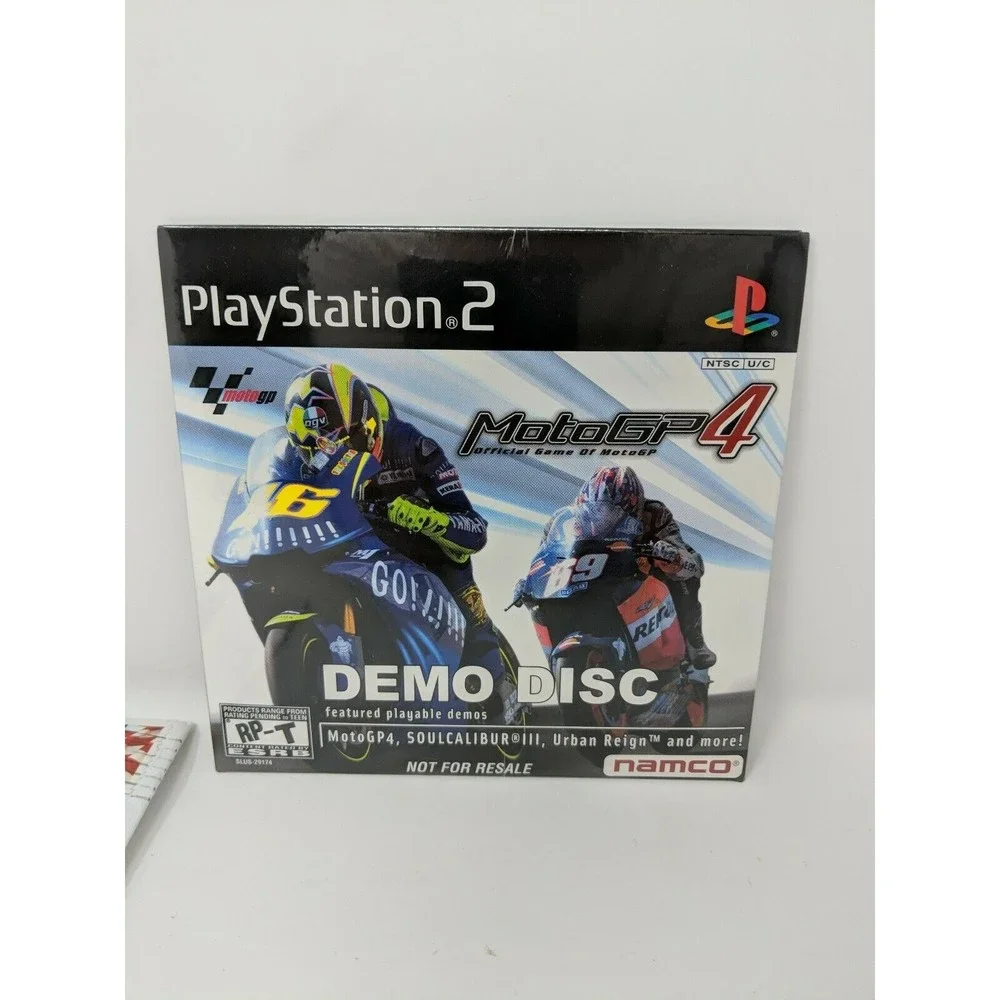 PlayStation 2 Moto GP4 Soul Calibur‎ 3 Demo Disc Namco SLUS-29174 PS2 SEALED PS2